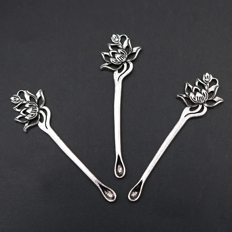 

WKOUD 10pcs Silver Color Creative Anemone & Arm Alloy Pendant Necklace Bracelet DIY Metal Jewelry Charm Findings 56*15mm