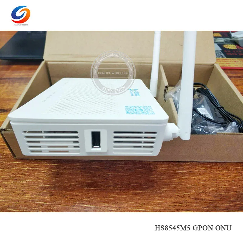 Оригинальный Новый Hua Wei GPON ONU ONT FTTH Fibra Optica HS8545M5 роутер 1GE + 3FE 1TEL USB Wifi мини размер