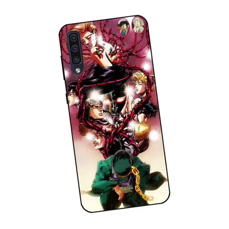 P104 Jojo странные приключения Черный силиконовый чехол для samsung Galaxy A6 A7 A8 A9 A10 A30 A40 A50
