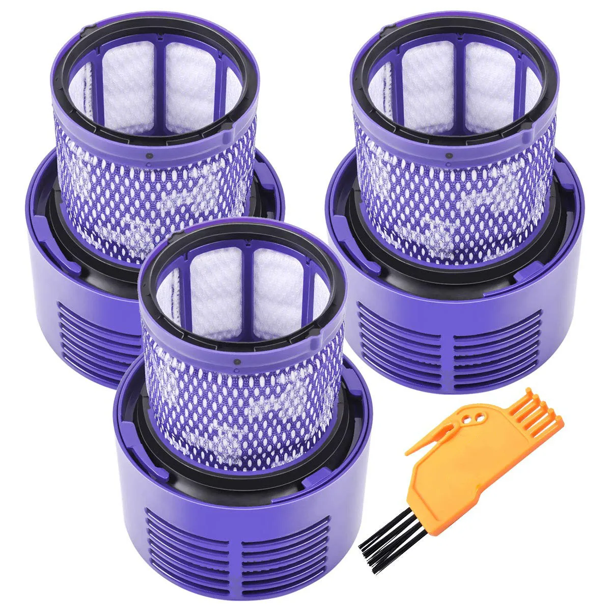 3pcs Моющийся большой фильтр для Dyson V10 Sv12 Циклон животного абсолютный полный чистый беспроводной пылесос, заменить фильтр - Цвет: 3pcs