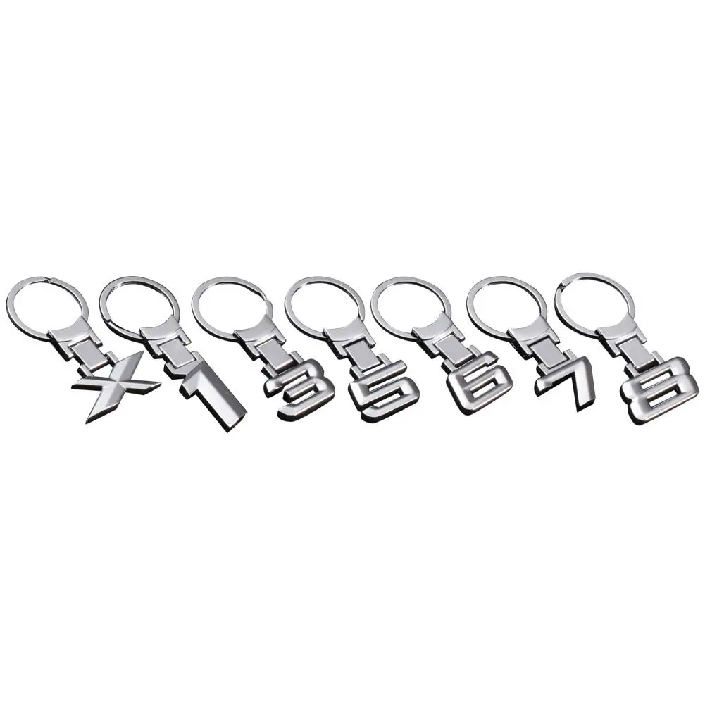 Creative Minimal Key Ring Digital Keychain Car Jewelry Pendant Accessories |