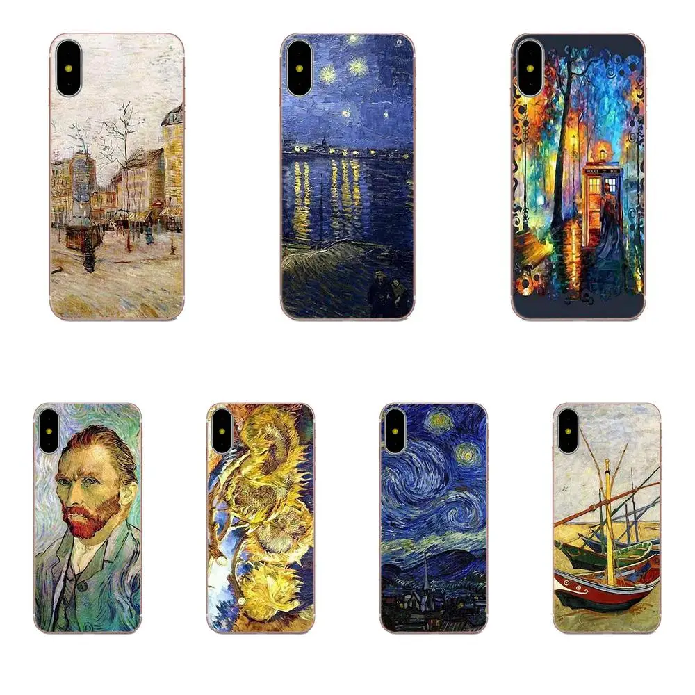 Для Galaxy J1 J2 J3 J330 J4 J5 J6 J7 J730 J8 2015 2016 2017 2018 mini Pro мягкий оригинальный Ван Гог