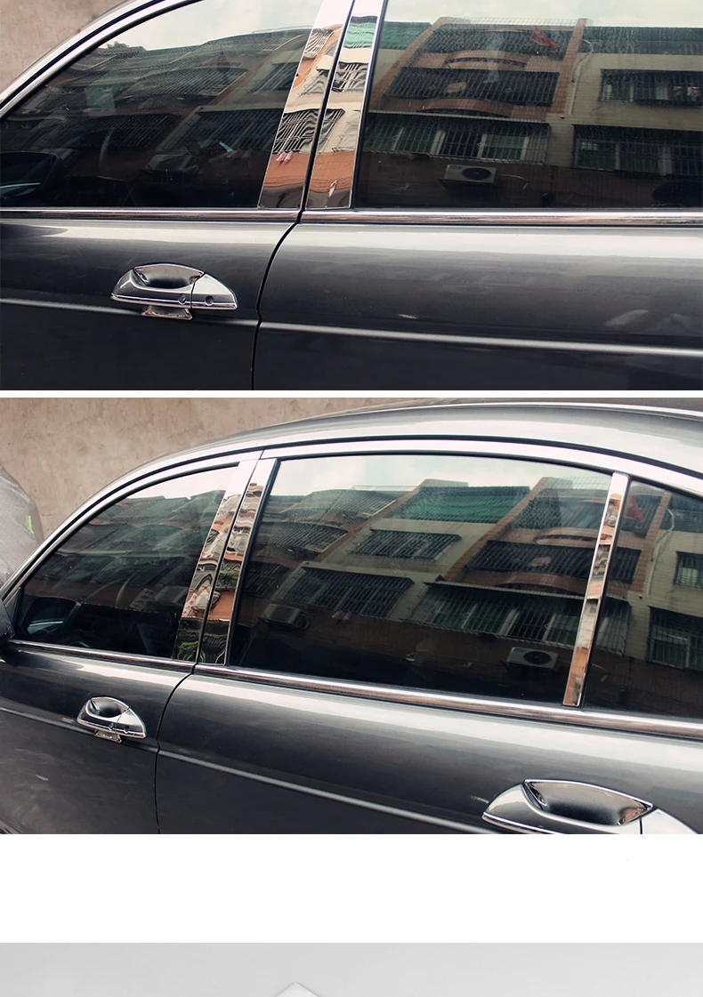 Lsrtw2017 304 нержавеющая сталь окна автомобиля планки для honda accord 2008 2009 2010 2012 2011 2013 8th accord