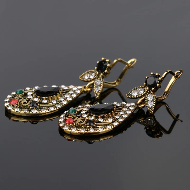 Уникальные золотые 3 шт винтажные индийские ювелирные наборы Горячая Распродажа