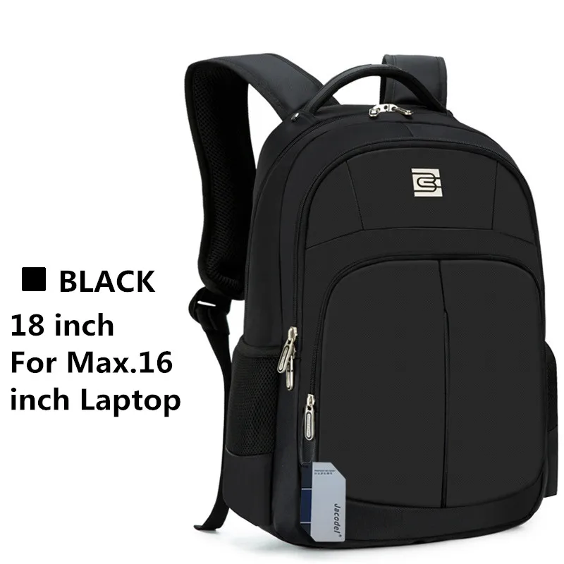 Jacodel 2017 Бизнес 17 18 дюймов ноутбук рюкзак большой компьютер мешок для 15 6 16 Тетрадь