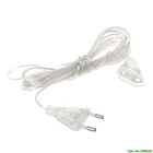 Удлинительный кабель питания 5 м для светодиодной гирлянды, Рождественская подсветка, европейская вилка, новинка 2022