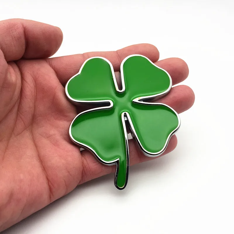 3D Four Leaf Clover Metal Badge Emblem Sticker Motorcycle Car Stickers DIY Decoration for Alfa Romeo Giulia Stelvio | Автомобили и