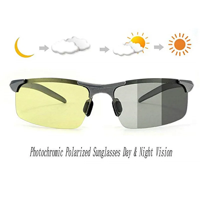 MINCL/солнцезащитные очки ночного видения поляризационные фотохромные линзы