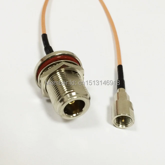 НОВЫЙ N образный переходник с внутренней перегородкой и гайкой штепсельная вилка