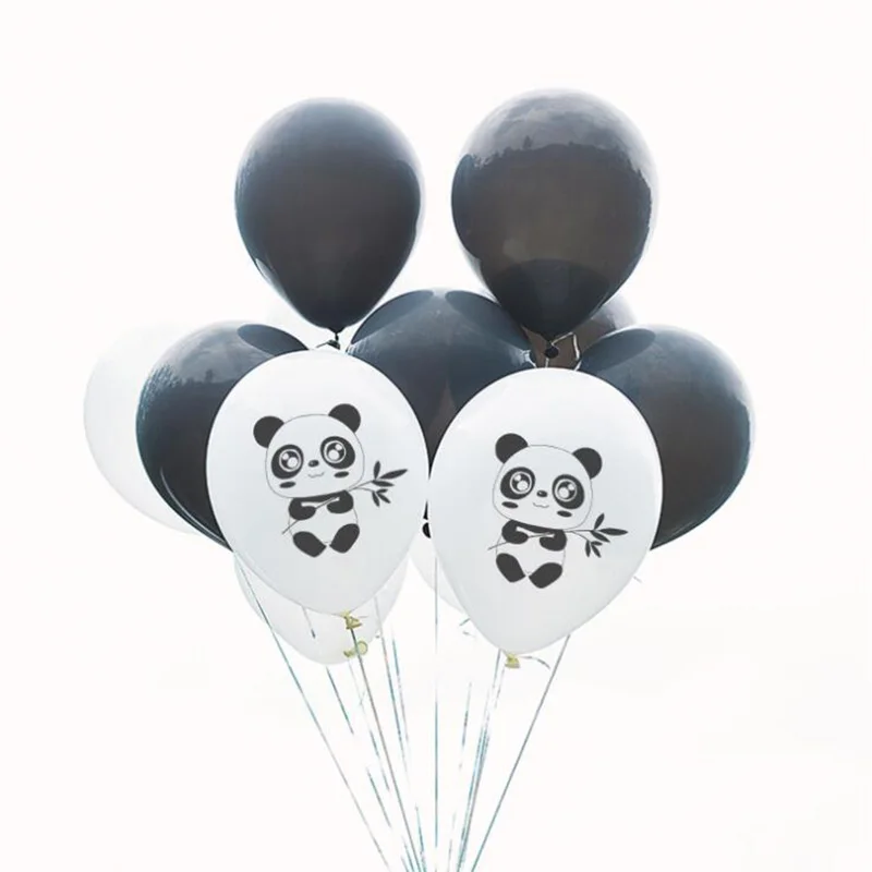 Cartoon panda Flag and Balloons Happy Birthday Cake Banner One year old Wedding Christmas for baby shower | Дом и сад