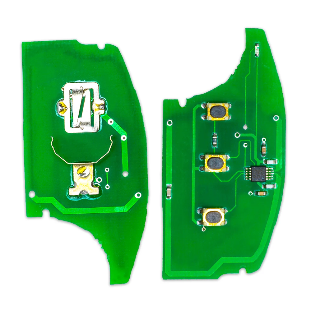 Складной автомобильный ключ KEYECU с дистанционным управлением и 3 кнопками 433 МГц