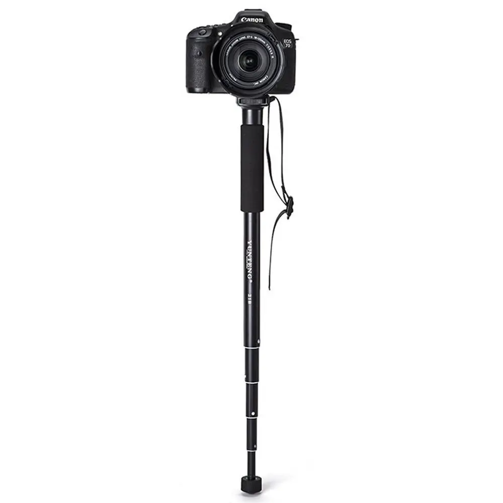 Выдвижной 5-секционный алюминиевый монопод Yunteng для Canon Nikon Pentax Sony A7 A7R A7S DSLR DV |