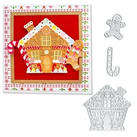 julyarts christmas house snowman cutting dies scrapbooking santa claus sled clear stamp and dies deco album paper card making