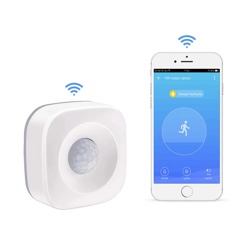 Wifi PIR датчик сигнализации работает отдельно совместим с Alexa Google умный дом Amazon