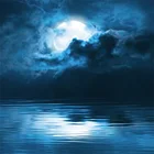Laeacco облачная Луна Ночная морская поверхность живописные фотографии фоны индивидуальные фотографические фоны для фотостудии