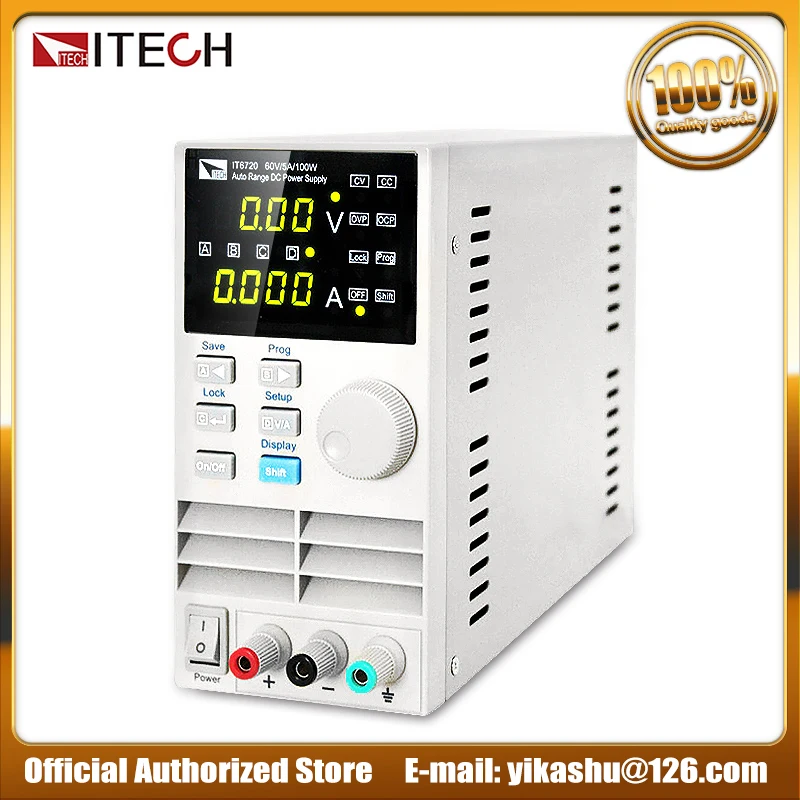 ITECH IT6720 Регулируемый Авто Диапазон постоянного переключения Питание 100 W/60/5A цифровой Мощность поставки Напряжение регулятор стабилизатор