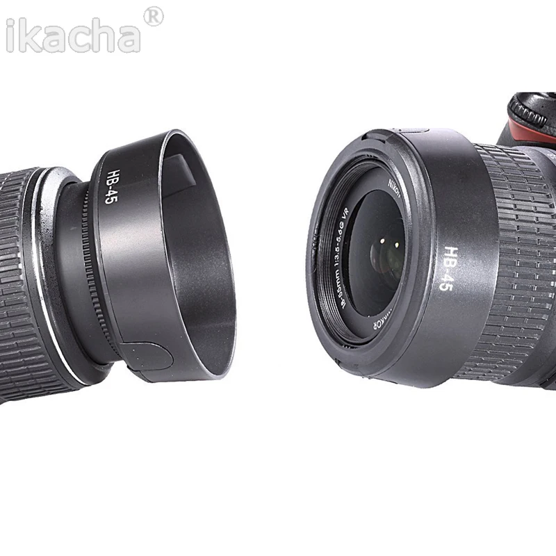 

HB-45 Camera Lens Hood Replace HB45 fits for Nikon AF-S DX 18-55mm f/3.5-5.6G Lens