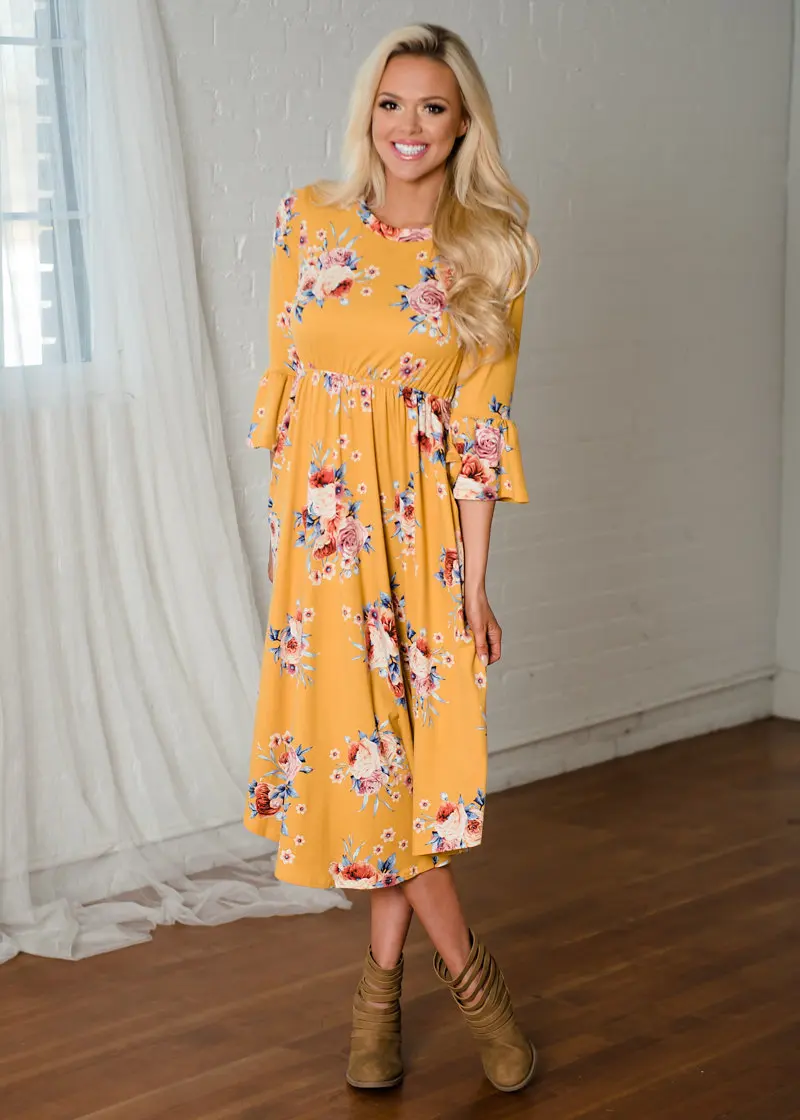 Для женщин Лето Boho Цветочные Flare рукавом Макси платье Вечеринка Пляжные наряды сарафан Sexy Глубокий V Шея Свободные Длинные платья