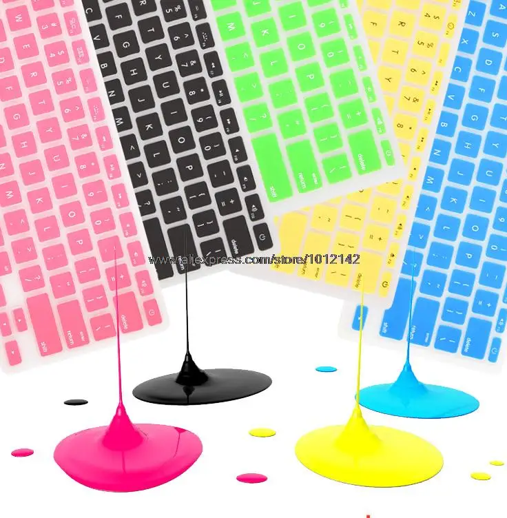 Бесплатная доставка Турецкая/Турецкая цветная силиконовая клавиатура защитная