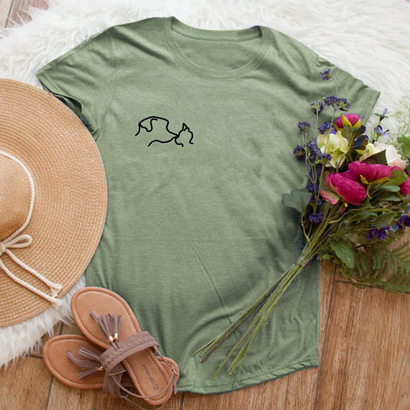 S 5XL 100% хлопок женская футболка с милым принтом harajuku большие размеры забавная