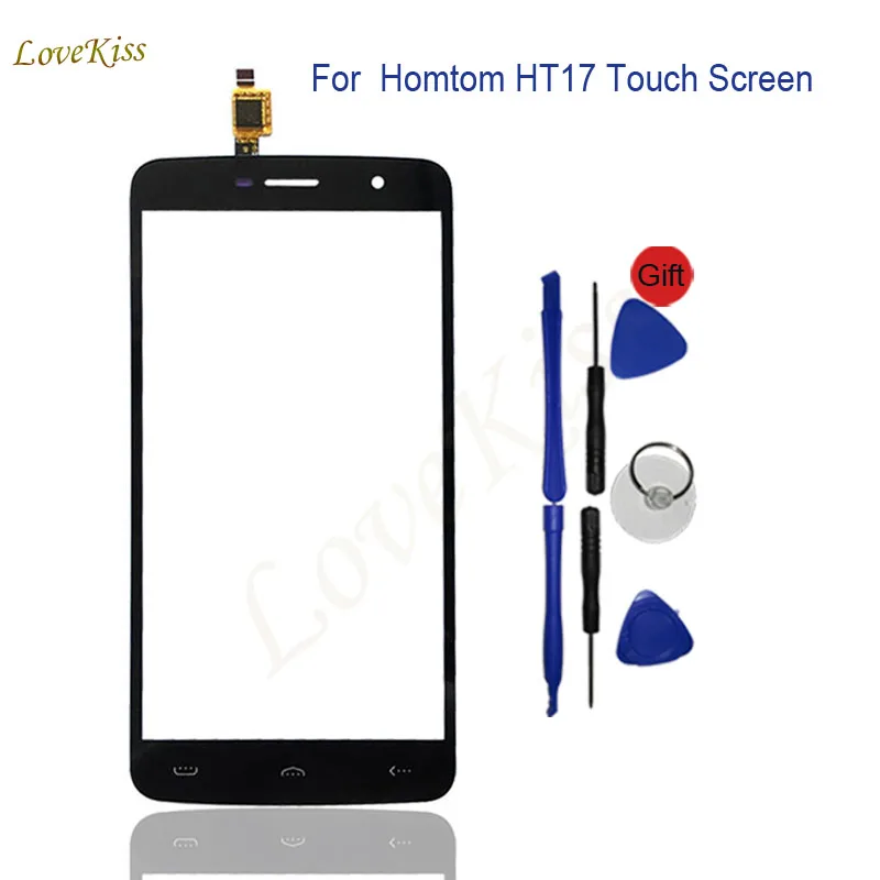 Черная сенсорная панель для Homtom HT17 дигитайзер сенсорного экрана Pro сменный