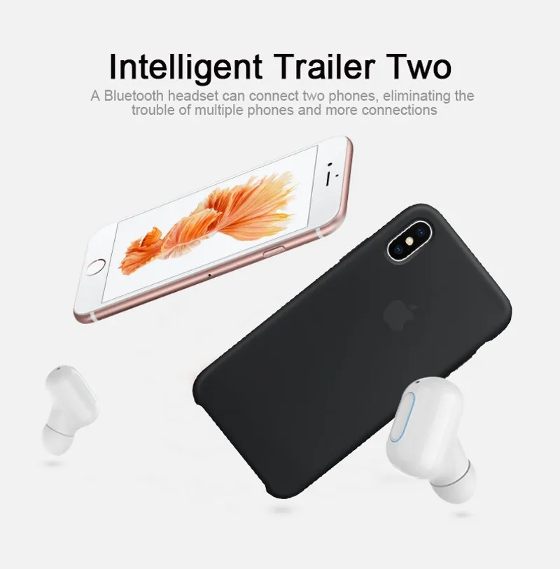 Egocsm X2 tws с мобильных устройств может заряжать телефон IP65 беспроводной Headse Bluetooth