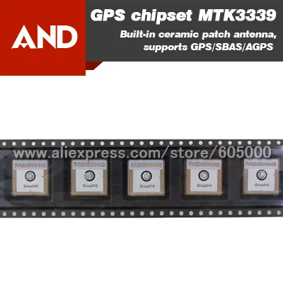 Бесплатная доставка MTK3339 ультра-малых gps модуль с двойной Телевизионные антенны