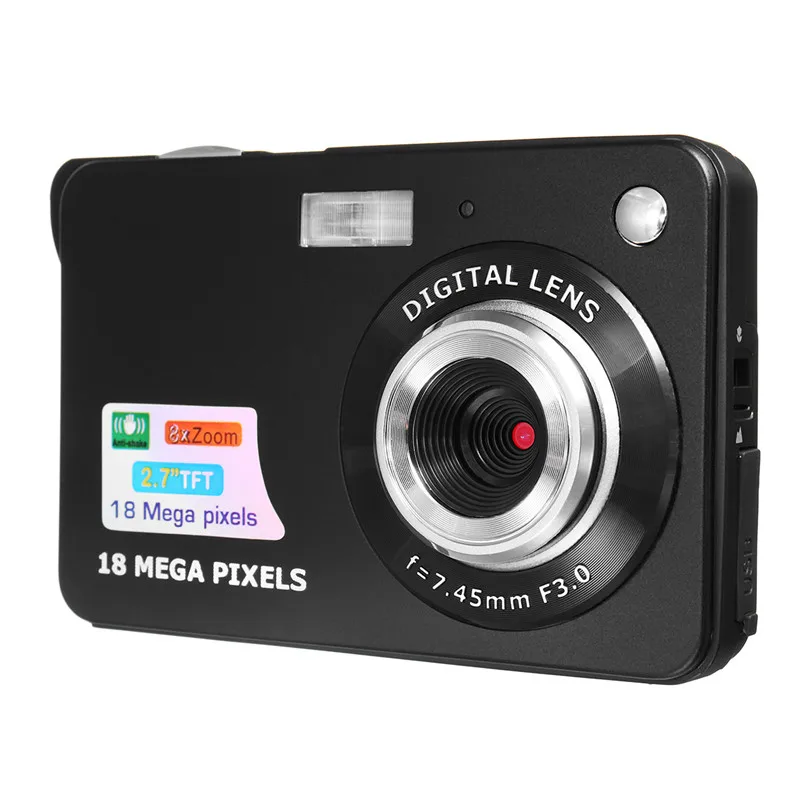 Портативная мини-камера 2," 720 P 18MP 8x зум TFT lcd HD Цифровая видеокамера анти-встряхивание фото для детей подарок