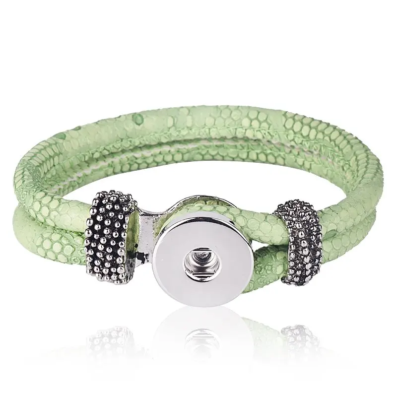 Браслет из змеиной кожи в стиле панк и браслеты для женщин девочек с одной