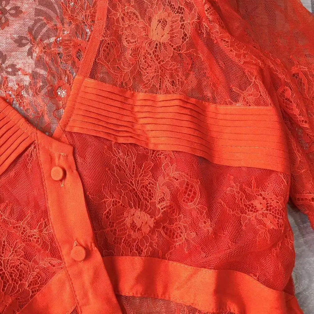 Женское кружевное мини платье с цветочным принтом красные вечерние платья v