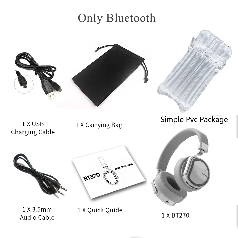 White Not 8GB Plextone BT270 беспроводные наушники Auriculares Bluetooth гарнитура Bluetooth наушники Hands Free - Цвет: White Not 8GB