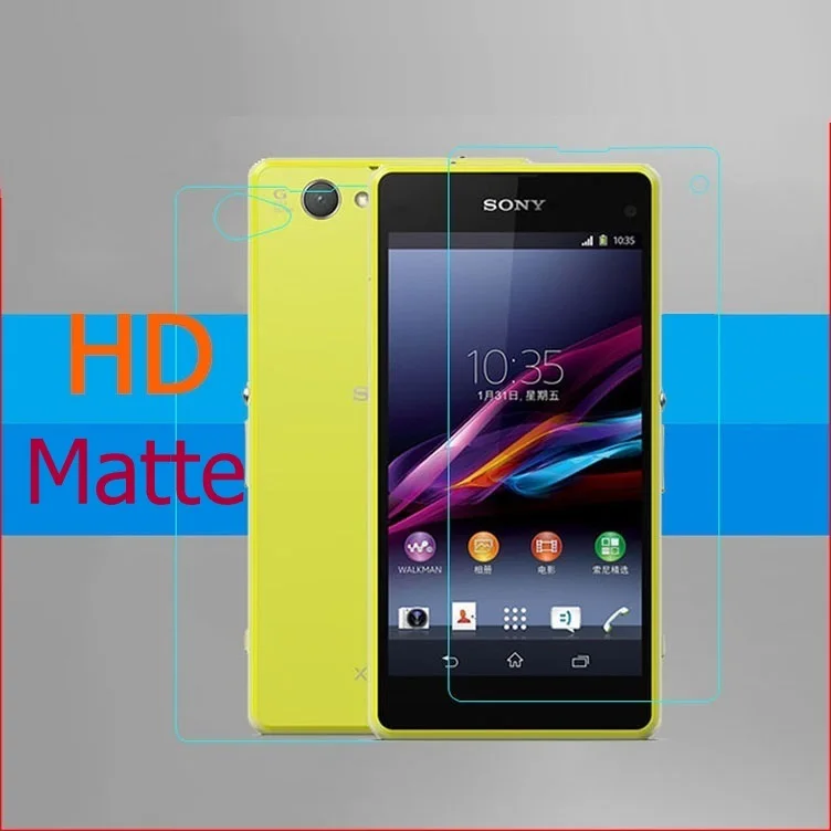 Передняя + задняя прозрачная глянцевая защитная пленка HD для Sony Xperia Z1 Z2 Z3 Mini