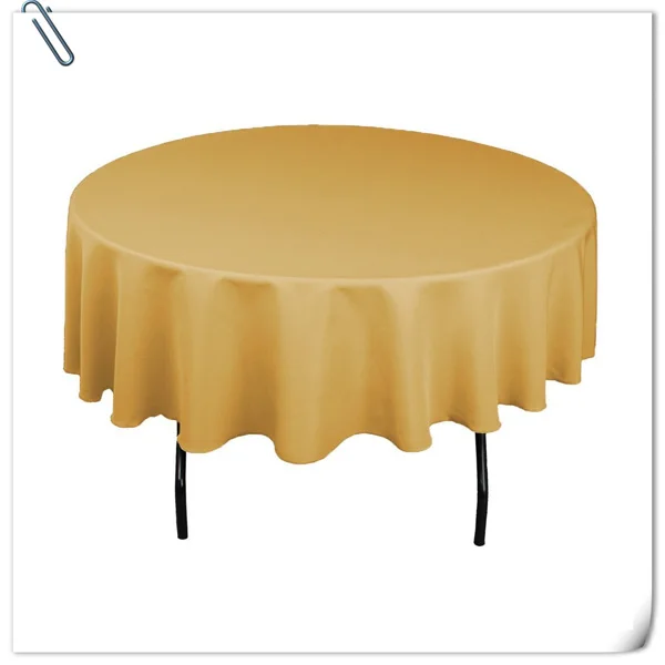 Большая скидка и заводская цена! 5 шт. Золотая круглая Банкетная скатерть
