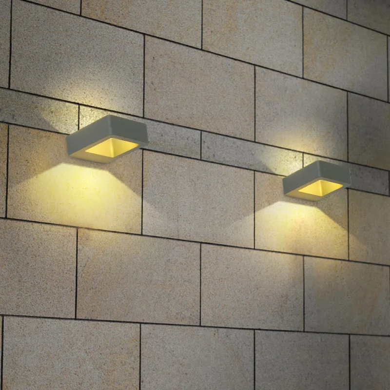 Современный светодиодный открытый настенный светильник крыльца света COB 5 Вт