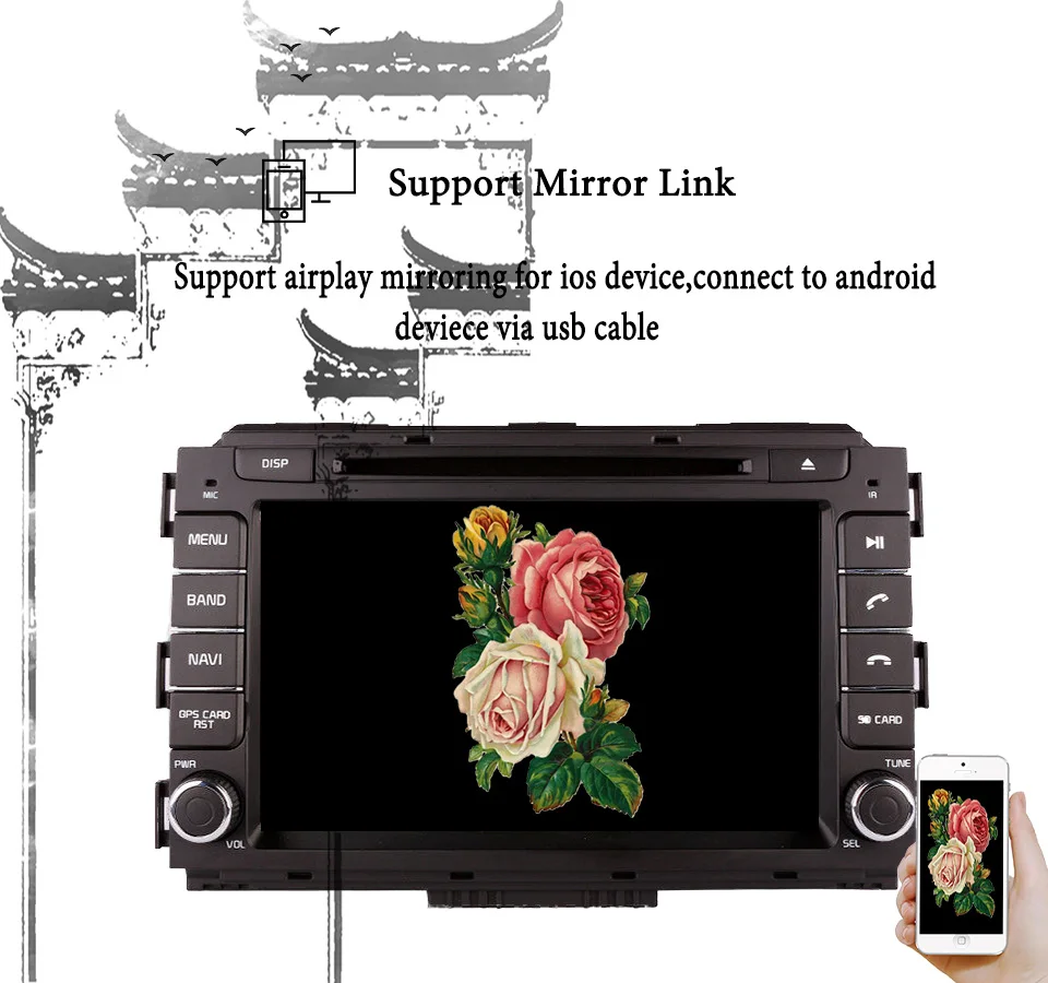 2din 8 &quotAndroid 10.0for KIA Carnival Sedona 2014 2016 автомобильный dvd gps навигация wifi радио bluetooth