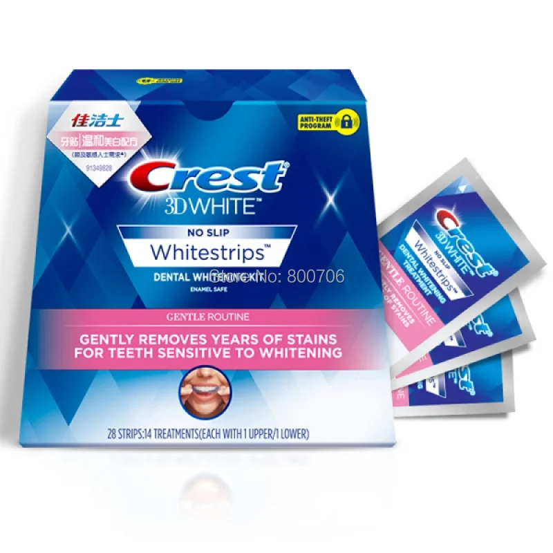 Гребень 3D Whitestrips нежный регулярное отбеливание|3d whitestrips|crest 3d whitestripescrest |