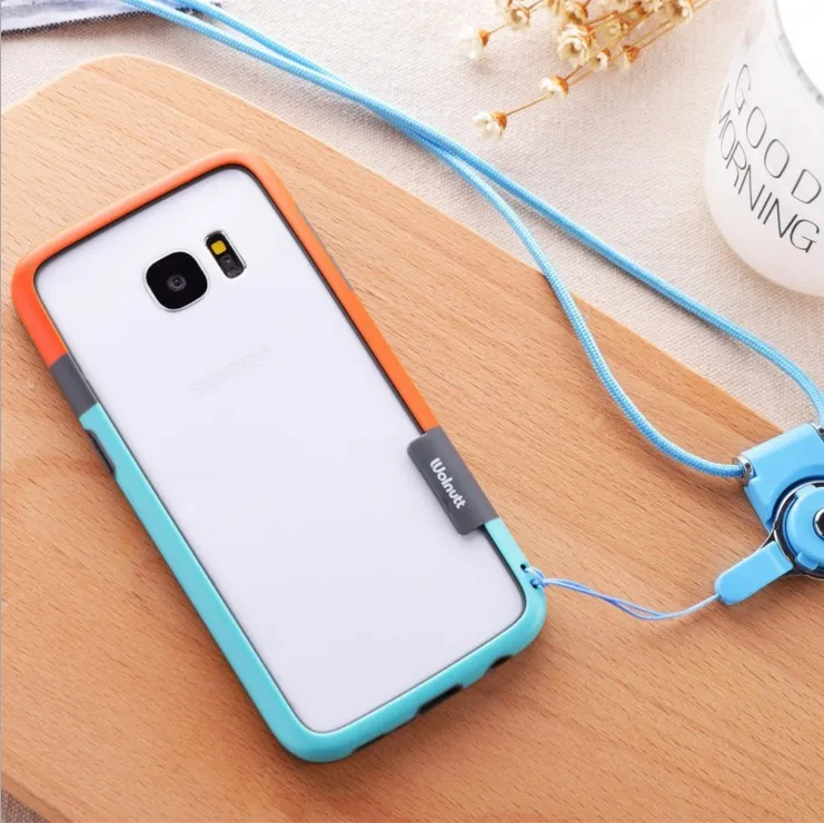 blue orange Sam S10 plus Zenus Walnutt цветной противоударный бампер, силикон+ PC Рамка Бампер для samsung Galaxy S9 plus S8 note8 note10 note9 рамка - Цвет: blue orange