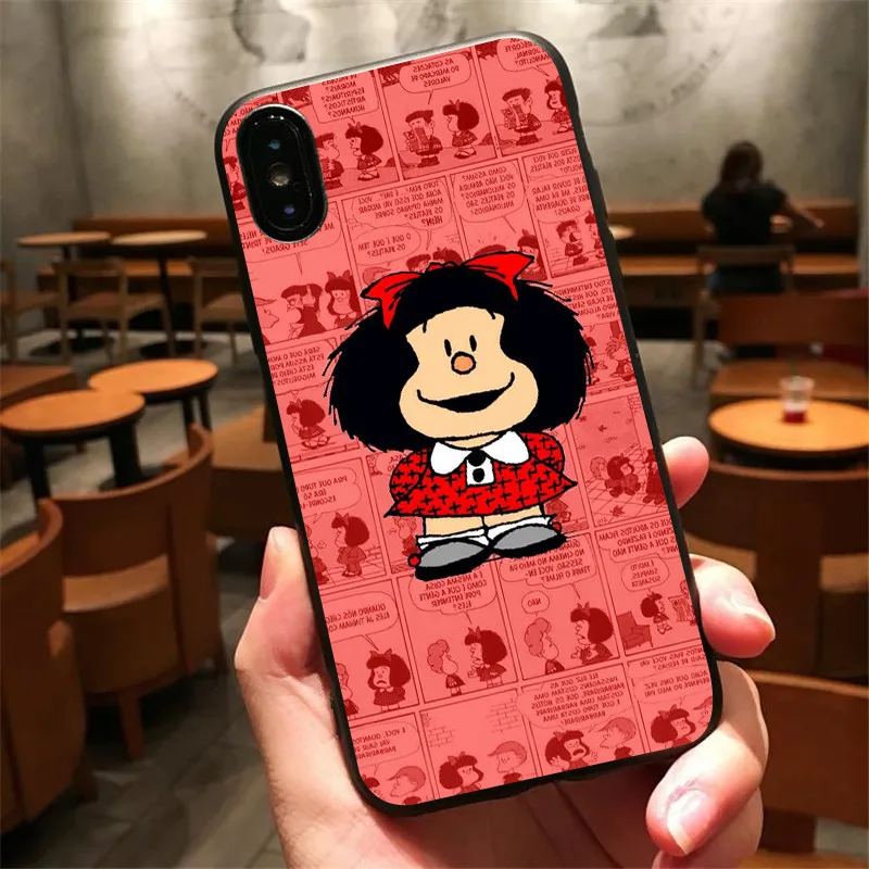 Муфалда мягкий черный чехол из термополиуретана для iphone 8 7 6 plus X Xr Xs Xsmax 5 телефон