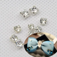 456810mm 50pcslot 3d anti scratch claw rhinestone sew on stones crystal glass rhinestones diy clothes accessories parts