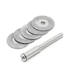 Алмазные режущие диски и хвостовик сверла для роторного инструмента, 5 шт., 16304050 мм