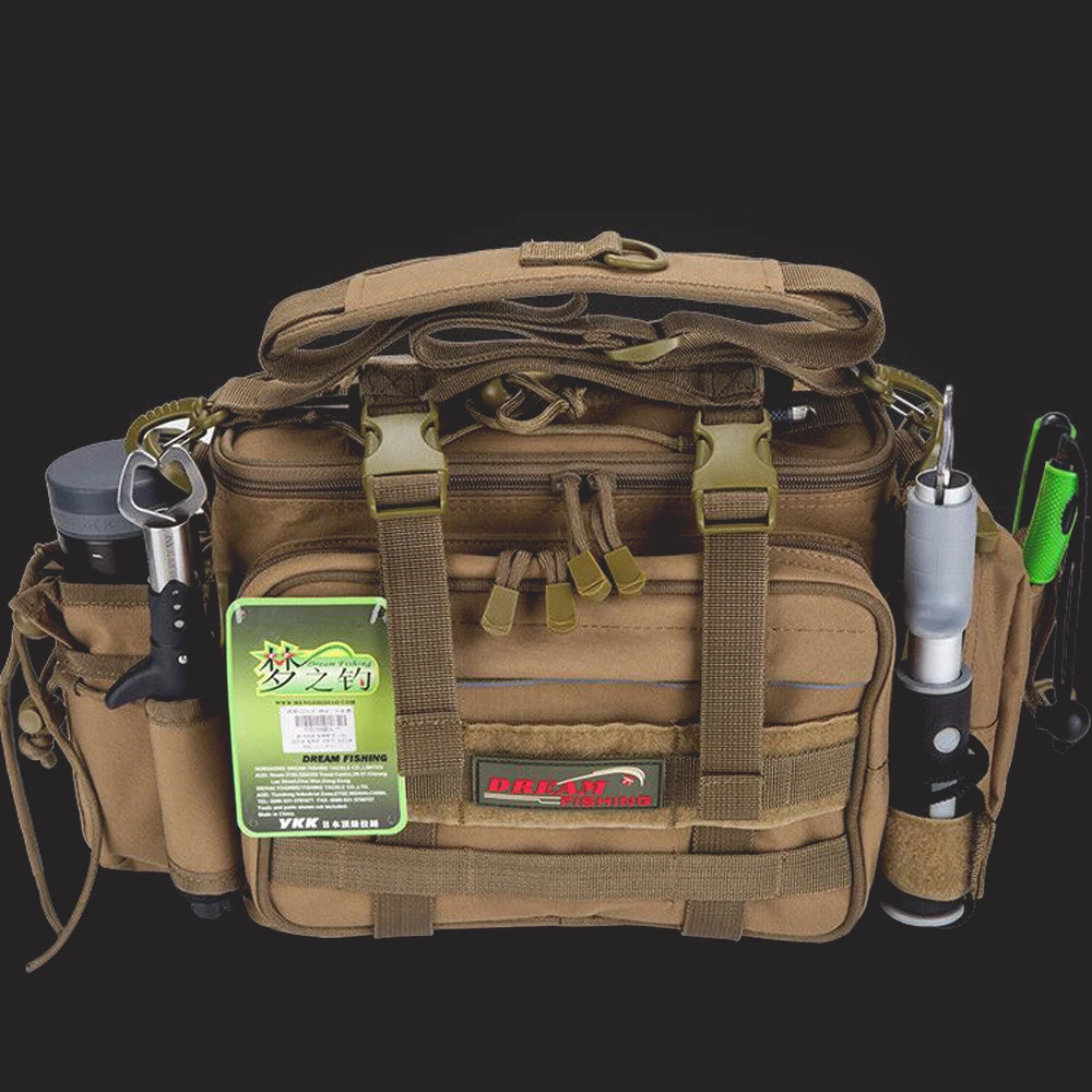 Нейлоновые многофункциональные рыболовные сумки Dream Fishing M25 36*18*23 см 1200D съемный