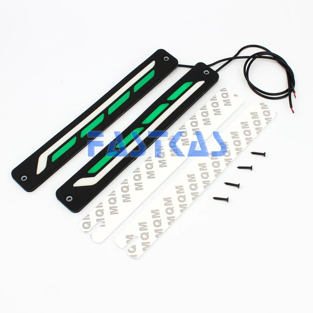 СВЕТОДИОДНЫЙ DRL Дневной светильник 100% Водонепроницаемый белый зеленый цвет