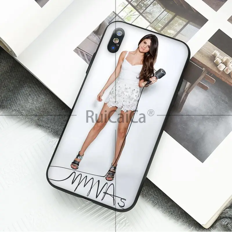Ruicaica sexy Selena Gomez Роскошный Уникальный Дизайн чехол для телефона iPhone 8 7 6 6S Plus 5 5S SE XR X