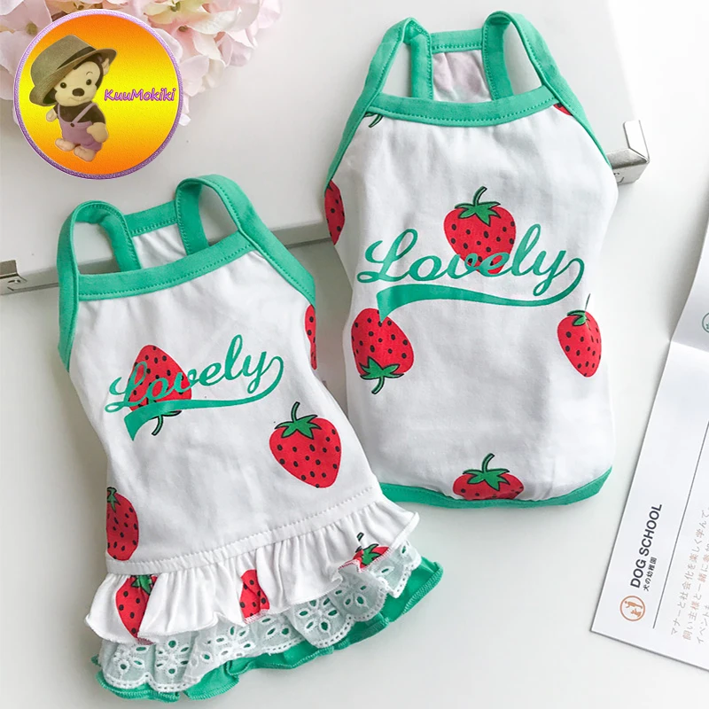 Dog Couple suit pet dress dresses T shirt Pet Clothes dogs vest vests clothing Vestidos New Arrivals banana design | Дом и сад