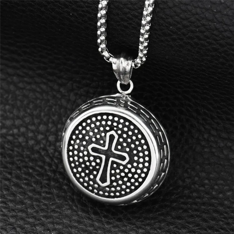 Stainless Steel Cross Crucifix Jesus Piece Pendant Necklace Men Chain Catholic Christian Jewelry Gifts | Украшения и аксессуары