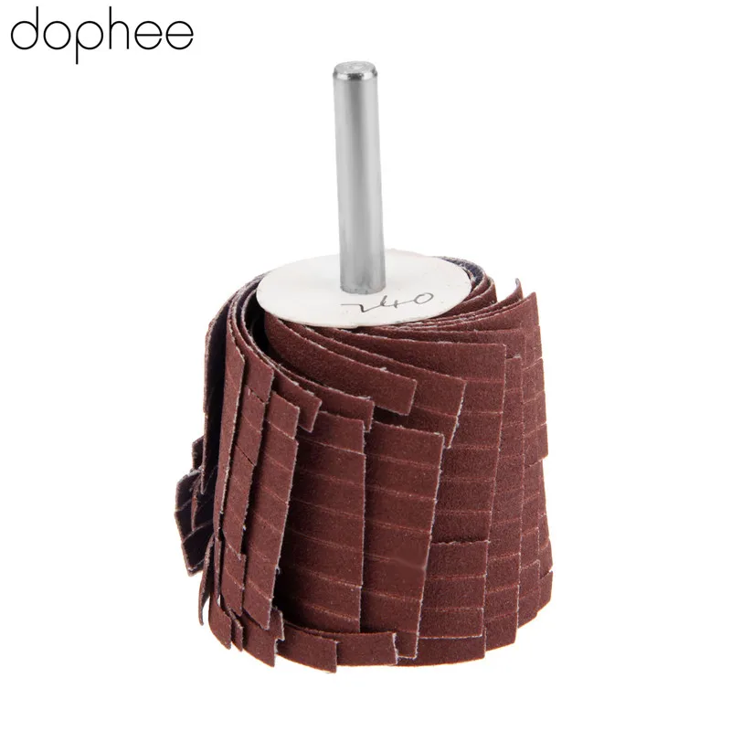 Dopee Dremel Аксессуары 150-400 зернистость шлифовальный Щиток колеса 6 мм хвостовик шлифовальный песочный бумажный затвор колеса для роторного инструмента