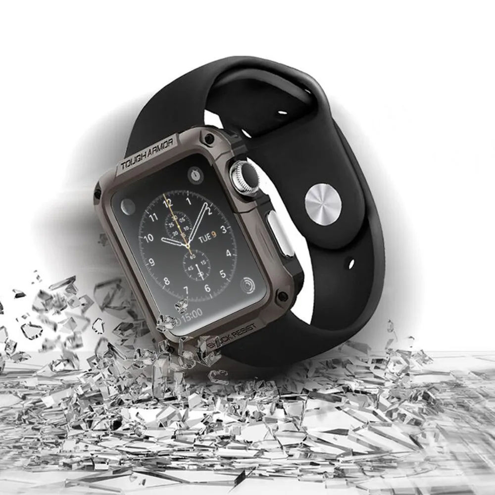 ПК чехол для часов Apple Watch Series 4/3/2/1 2 в 1 чехол для легко разбирается и в сборе для наручных часов Iwatch серии 44/42/40/38 мм