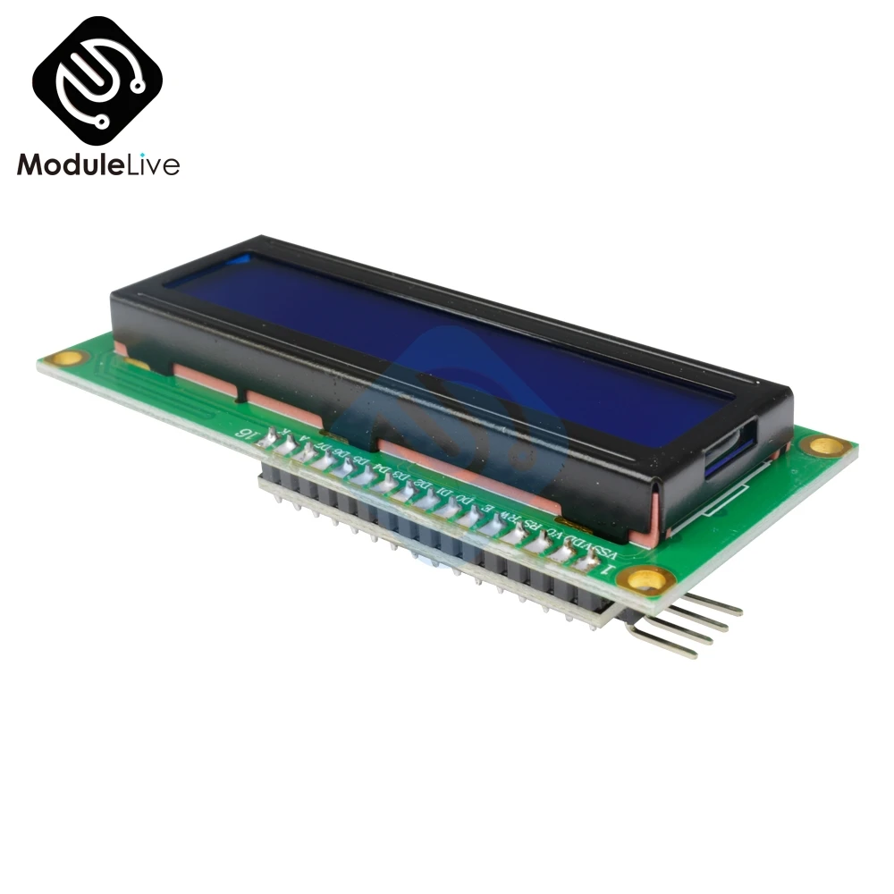 Цвет: желтый Межсоединений интегральных схем/I2C 1602 ЖК-дисплей Дисплей модуль ЖК-дисплей-1602 I2C синего и желтого цвета Подсветка Дисплей 5V для Arduino UNO R3 Mega2560 - Цвет: Цвет: желтый