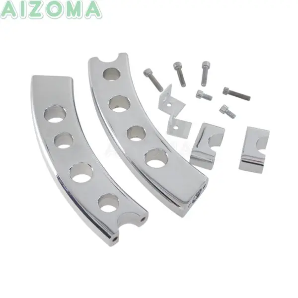 Chrome Мотоцикл 5 отверстий Регулируемый Руль Riser для Suzuki бульвар M109 M109R 2006-09 CNC хромовый откат рукоятка стояки комплект - Цвет: Chrome