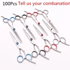 Профессиональные Парикмахерские ножницы Z1001 с изображением дракона, 100 шт., 6 дюймов